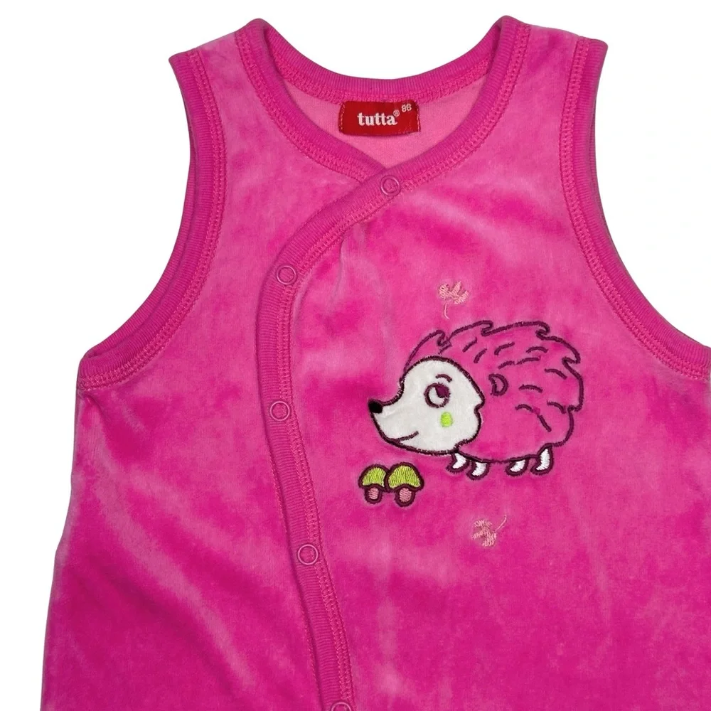 Tutta Velour Hedgehog‎ Romper